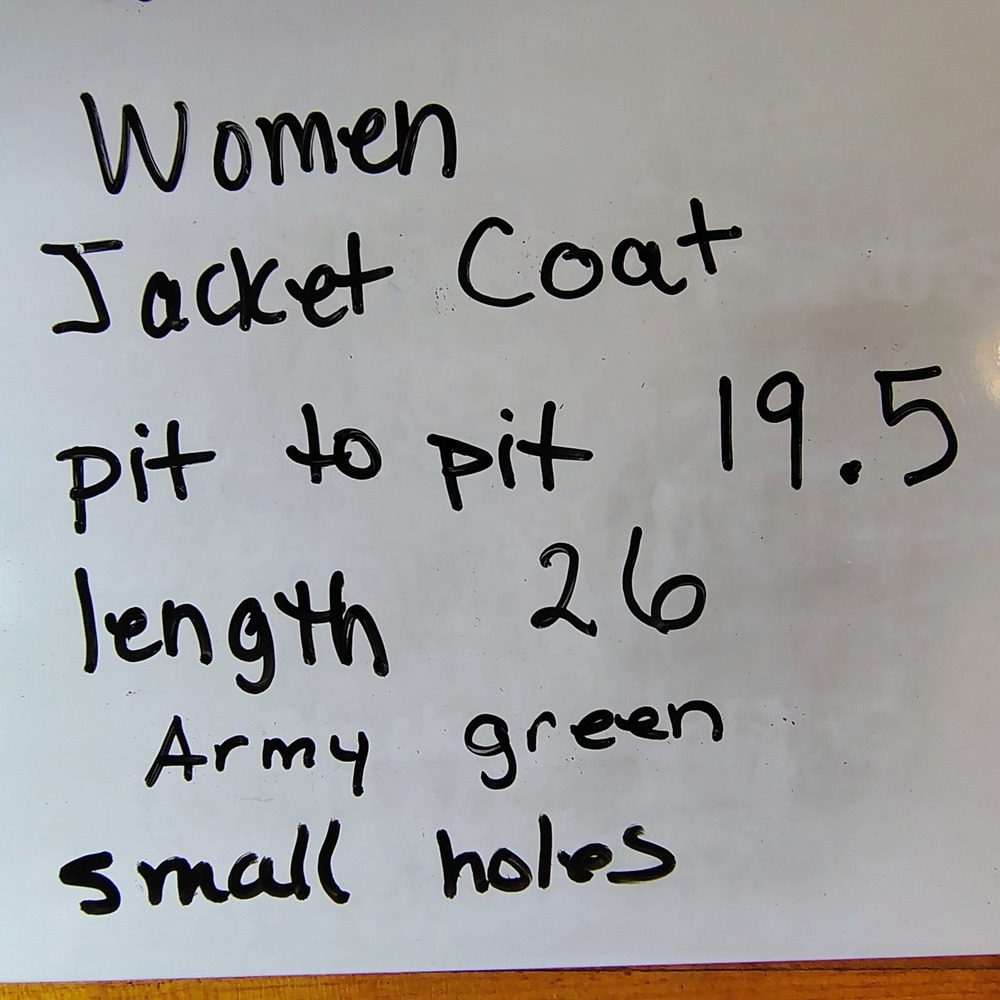 Women‎ Army Green Utility Jacket Drawstring Waist Field Coat Size M - Picture 11 of 11